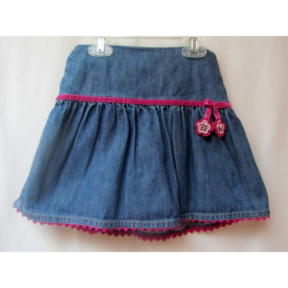 Gymboree Pretty in Plum Denim Skirt SZ 7